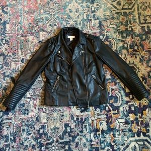 Black Faux Leather Jacket